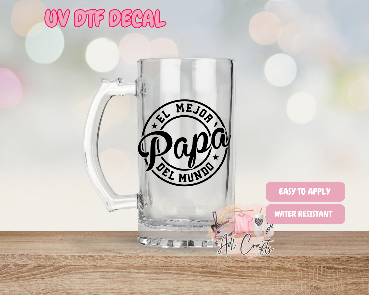 #26 El Mejor Papa Father's Day Uv Dtf Decal