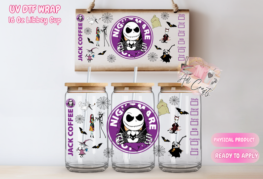 Uv Dtf Halloween Cup wrap #16