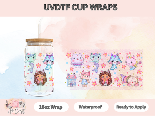 Gaby Watercolor Character Uv Dtf Wraps