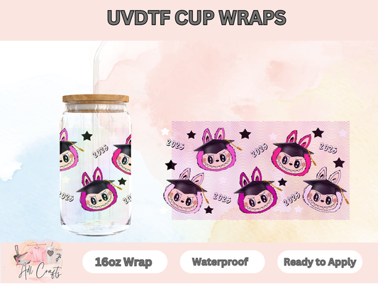 LalaBubu Pink Graduation Uv Dtf Wraps