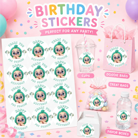 Hoggi Birthday Stickers