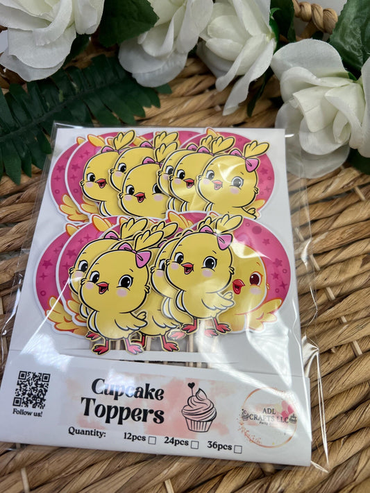 Cantico Pink Cupcake Toppers