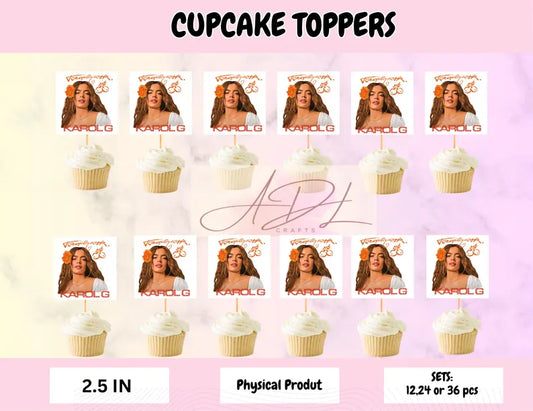 Karol G Cupcake Toppers