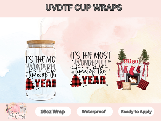 Uv Dtf Christmas Most Wonderful cup wrap #43