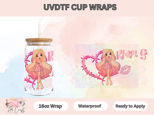 Muñequita Karol G 3 UVDTF WRAPS