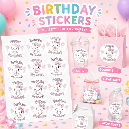 Coquette kitty Stickers