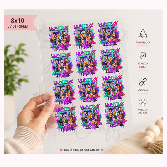 Kpop huntrix UVDTF SHEET