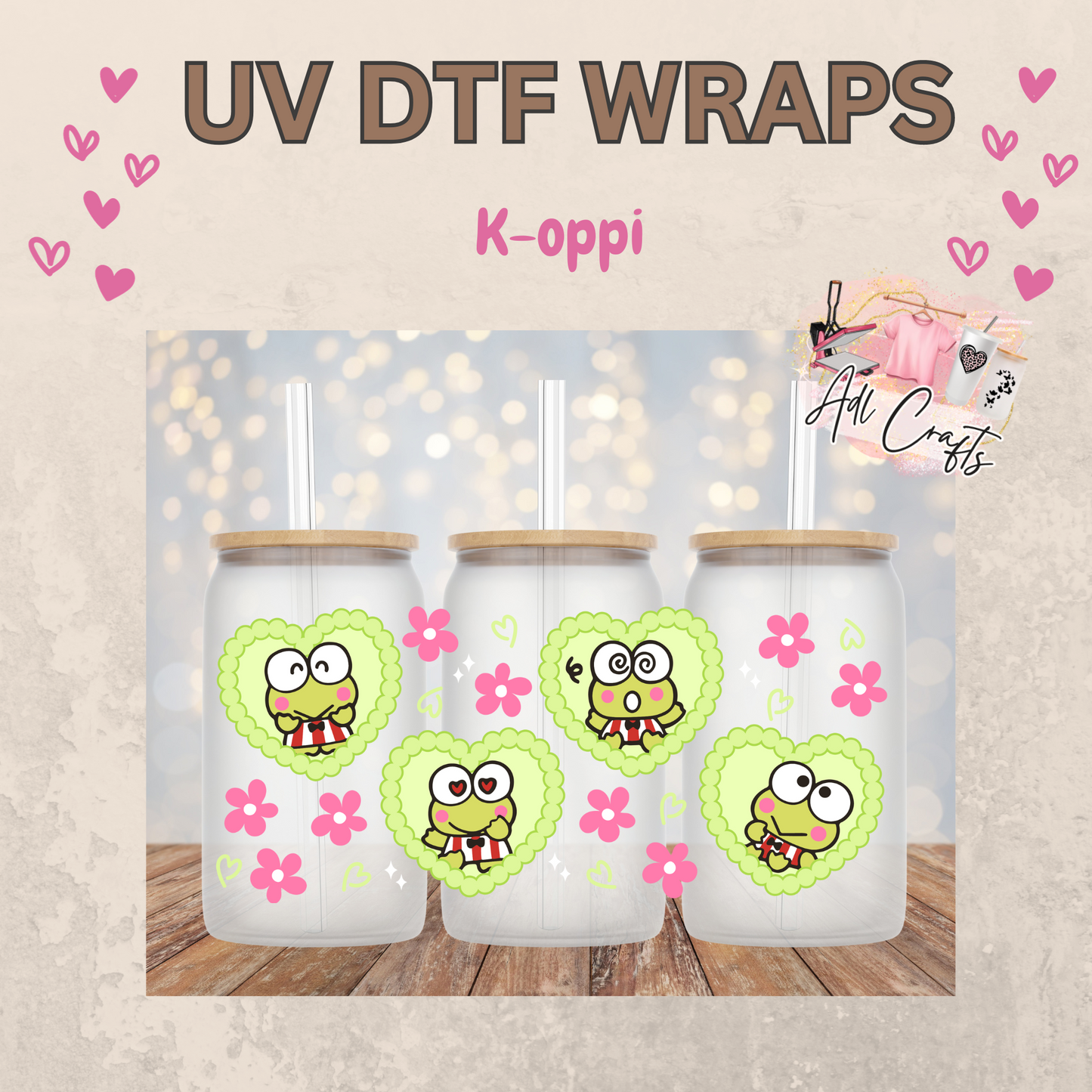 #55 K-roppi Valentines Day UVDTF WRAPS