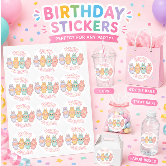 Bubu Birthday Stickers