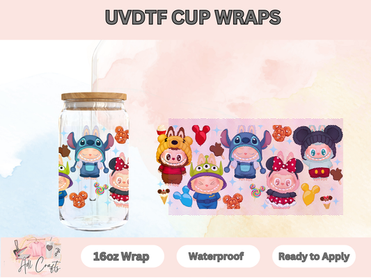 LalaBubu Mouse Characters Uv Dtf Wraps