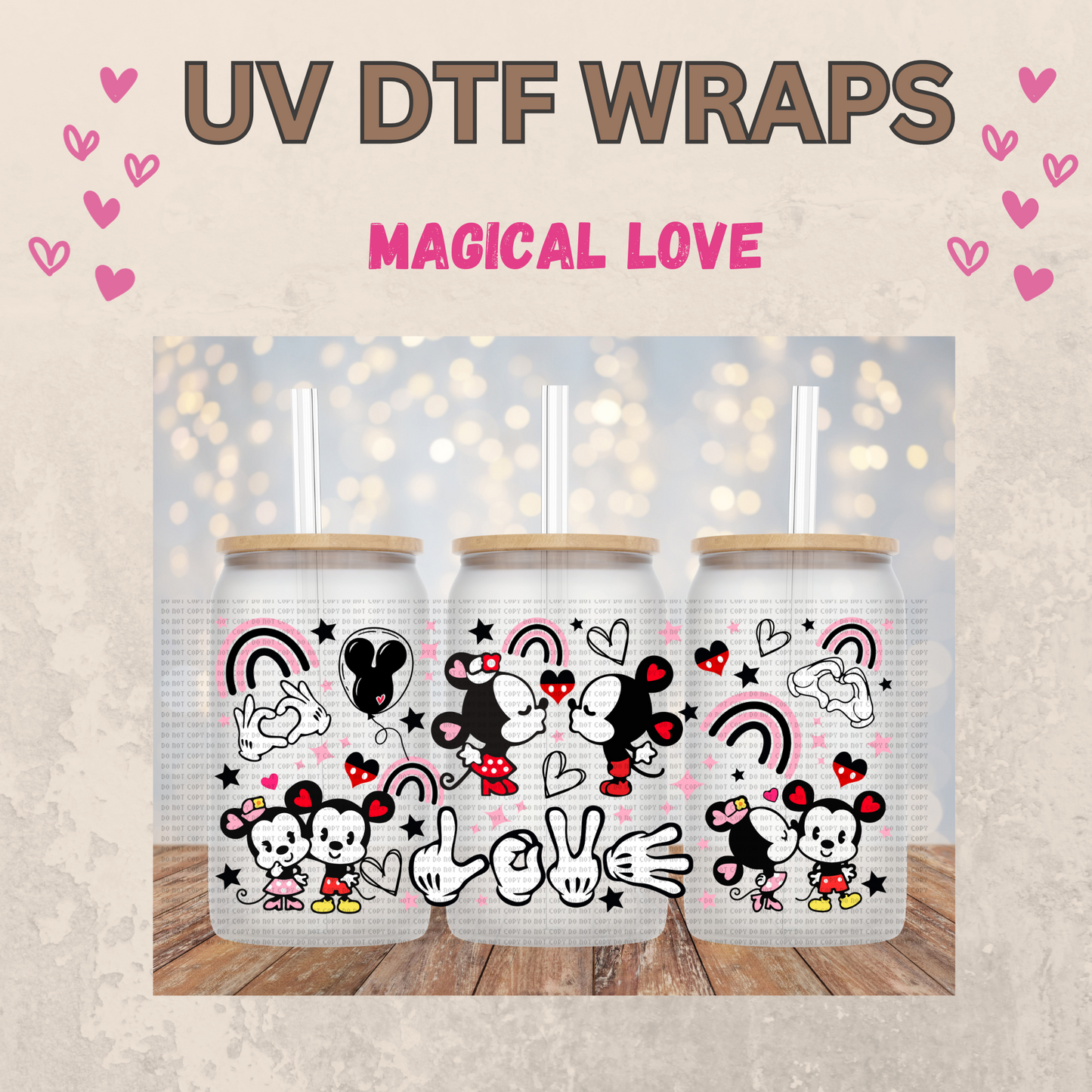 #40 Magical Valentines Day UVDTF WRAPS