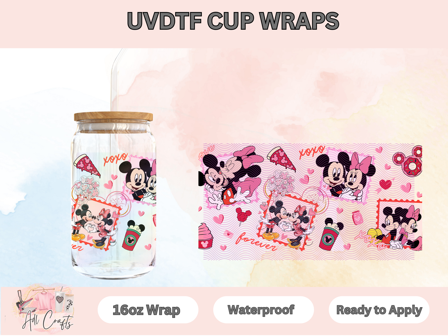 UVDTF WRAPS Mouse Couple Stamps