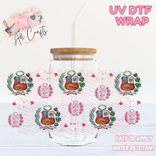 Peru logos Day UVDTF WRAPS