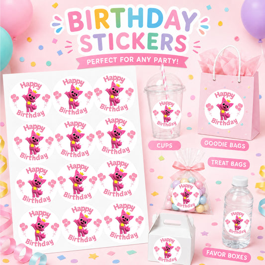 Pink fox Stickers