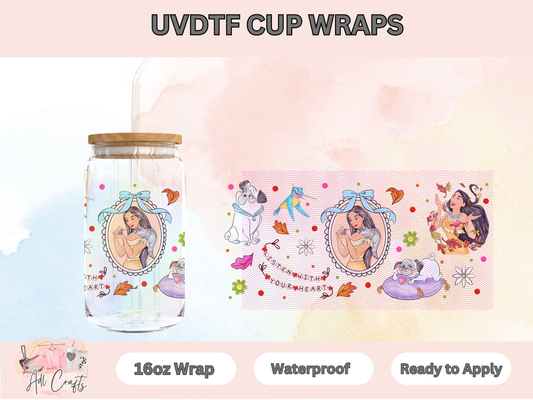 Pocha Watercolor Character Uv Dtf Wraps