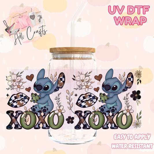 XOXO Blue Alien UvDtf Wraps