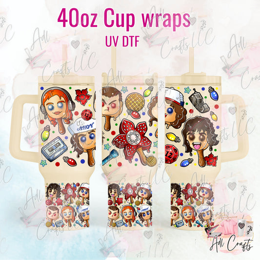 Strangers Ice cream UVDTF WRAPS 40 oz