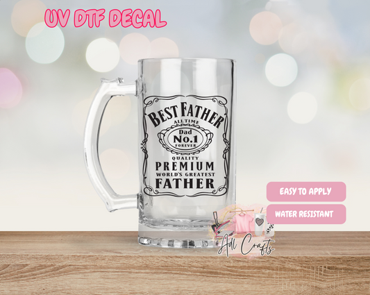 #28 Best Fatherd Father's Day Uv Dtf Decal