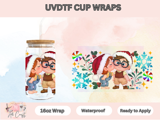 Uv Dtf Christmas UP cup wrap #55