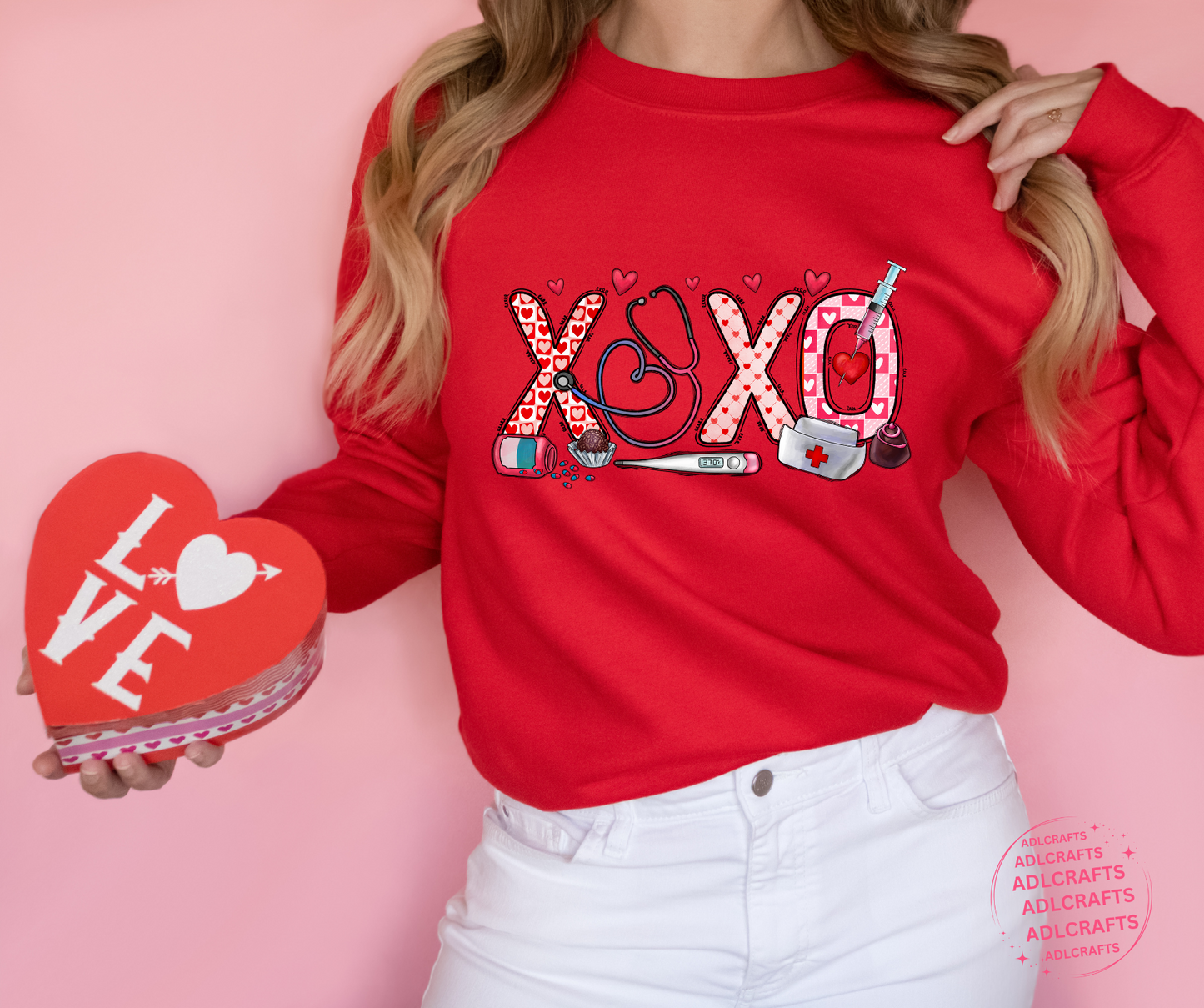 XOXO Medicine cute Valentines Sweatshirt